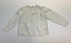 Bonpoint White Silk Top Girls Kids Sz 4