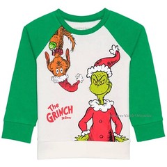 The Grinch Sweatshirt Shirt Size 2T-5T 3 4 5 Toddler Boys Girl Christmas Holiday