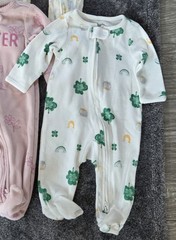 Baby Girl 0-3M Sleeper Lot Of 9 Floral Butterflies Easter Gap Carter’s