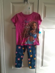 Disney The Little Mermaid 2 Piece 3T Toddler Pants Set