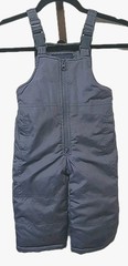 London Fog Bib Snow Pants Overalls Toddler 18M Insulated SNOW SUIT Unisex Gray