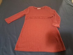 Grayson Collective Girls Casual 3T Dress Long Sleeve Blouse Autumn Fall Mauve