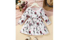 NEW Baby Girls Cowgirl Western Dress SZ 9-12 Months