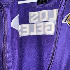 2014 Adidas Los Angeles LAKERS NBA Basketball Kids 4T Embroidere Zip Up Jacket