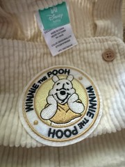 Disney Winnie the Pooh Corduroy Overalls Outfit Set 18 Months Baby Toddler
