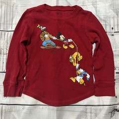 Disney Store | Boy’s Long Sleeve Mickey Goofy Donald Pluto Shirt Size 4