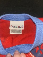 Pillow Pals Excavator Construction Red Blue 18M Short Sleeve T-Shirt