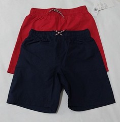 Old Navy Swim Trunks Shorts For Toddler Boy 5T Blue Red Elastic Waistband 2-Pack