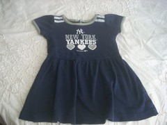MLB Genuine Merchandise New York Yankees NYY Team Athletics Girls Blue Dress 3T