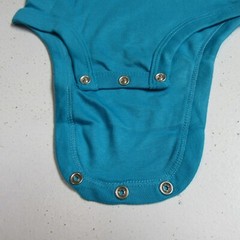 Lamaze Organic Baby Size 18M Short Sleeve Bodysuits Yellow/Blue/Gray (3 Pack)