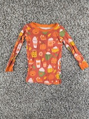 Little Sleepies two-piece pajama set limited-edition Pumpkin Spice print 18-24M