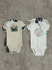 NWT Lot Of 6. 0-3 Months Baby Boy Carters Short Sleeve One Piece