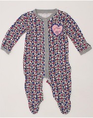 GUESS Baby Girls Jumpsuit 3-6 Months Multicoloured Spotted Cotton Heart AL14
