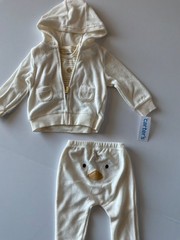 NWT Baby 3-Piece Duck Little Cardigan Set – Ivory Size 9 Months