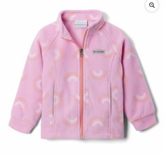Columbia Benton springs Toddler Girl Rainbow Fleece Jacket Size 3t
