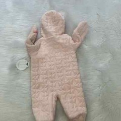 NEW aTag-Koala Baby Pink Hooded Bunting Sleeper 3/6m
