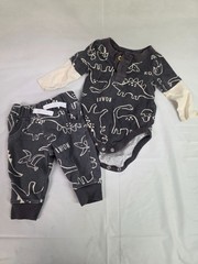 Dinosaur Onesie with Pants Baby 0-3 Months