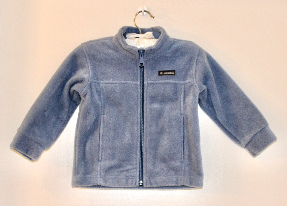 NWT Columbia Infant Boys Dusty Blue Birch Falls LS Fleece Jacket sz 2T