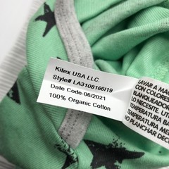 Lamaze Organic Cotton Baby One Piece Outfits Snap Button Green Gray Newborn