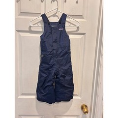 Patagonia Baby Snow Pile Bibs 2T Navy Blue H2No Waterproof Insulated Overalls