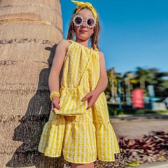 Toddler Baby Girls Bandage Fold Dress Sleeveless Princess Party A-line Dress