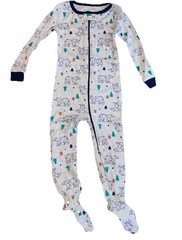 Lamaze Organic Toddler Boys Size 2T Footed Pajama Animals Multicolor Bears New