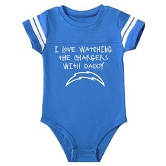 I Love Watching The Chargers With Daddy Mommy Grandma ETC Bodysuit Outfit