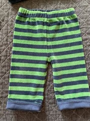 Smart close magnificent baby 6-12m Velour Green & Blue 2Pc Set Jacket & Pants