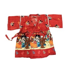 Disney Mickey Mouse Toddler Kimono Red Pirates Robe Mickey For Kids Yoshimura