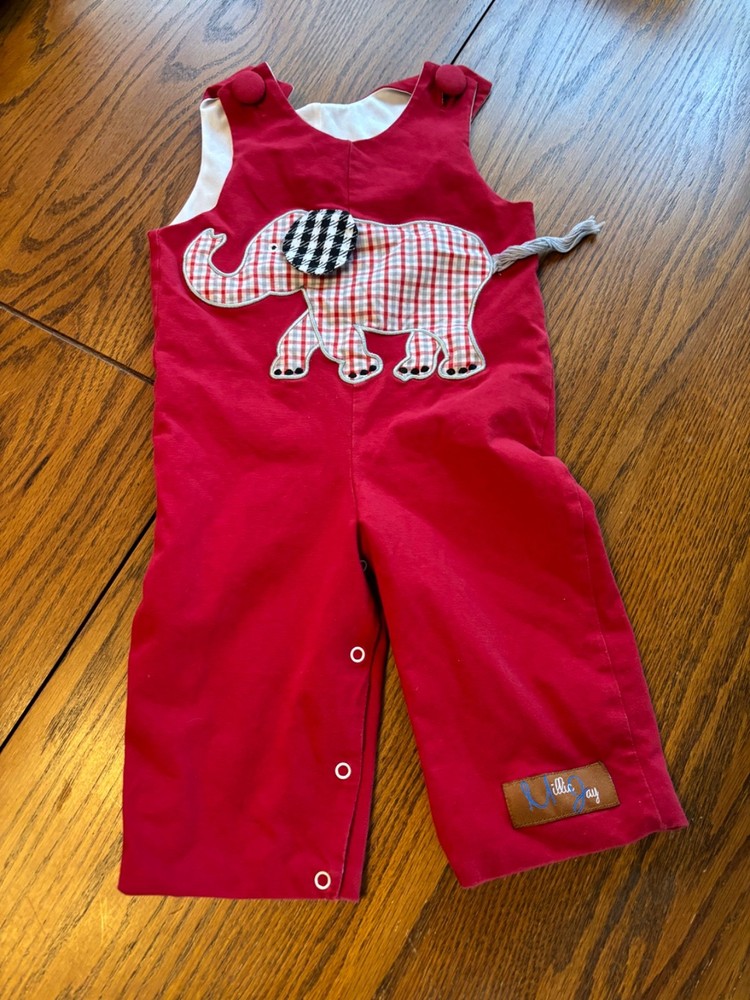 millie jay one piece boys girls elephant romper overalls longalls 9 months 2016