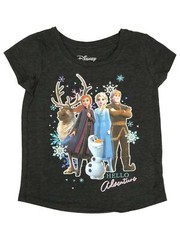 Jumping Beans Disney Frozen Toddler Girls Gray Hello Adventure T-Shirt Tee