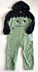 Toddler Boy’s 3T Fleece Hooded Frankenstein Monster Halloween Pajama Sleeper