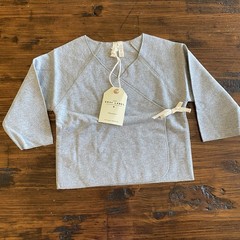 NWT Gray Label Crossover Top Tie Enclosure In Grey Melange Size 9-12 Months