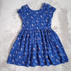 Girl’s Polo Ralph Lauren Nautical Sailboat Print Dress 24 Mos