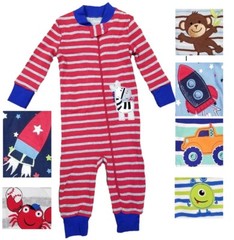 Little Me Boys One Piece Full Zip Sleeper Various Designs