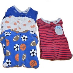 Lot of 4 Carter’s Baby’s Long Sleeve 1-Piece Footie Pajamas Sizes 2T and 3T