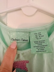 Chelsea’s Closet Toddler Girls Sparkle Fish Bubble Hem Dress Size 24 Months