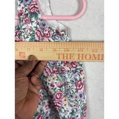 Baby Girls Floral Jumpsuit Romper 3-6 Months Pink Purple White Garden Print
