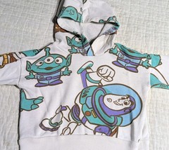 Disney PIXAR Toy Story Hoodie Baby Toddler 18 Month Pullover Off White Buzz Ligh
