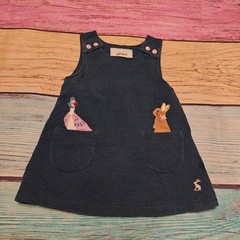 Joules Girls Up to 3M Overall Dress Blue Beatrix Potter Peter Rabbit #0014