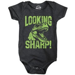 Looking Sharp Baby Bodysuit Funny Sarcastic T Rex Graphic Novelty Jumper For