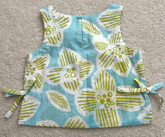 2PC Hanna Andersson Floral Top & Pants Set Aqua Lime & White Size 2T 85 CM