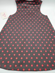 Girls Toddlers Reversible Red & White Gingham Dress
