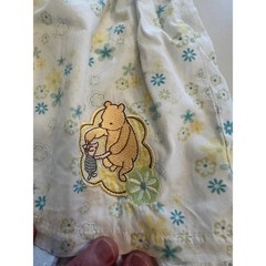 Disney Winnie the Pooh Dress Baby Girls 18M Vintage Floral Eyelet Lace Yellow