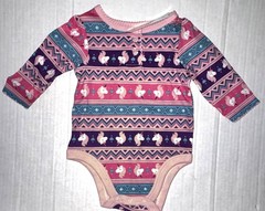 GARNIMALS creeper purple/pink/argyle/UNICORN motif size 0-3 months