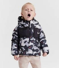 NWT NIKE TODDLER BOY’S QUILTED CAMOUFLAGE HOODED PUFFER JACKET 4T