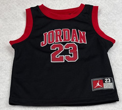 Jordan 23 Baby Jersey Short Set 18M Black Red Jumpman Basketball 2 Piece NWT