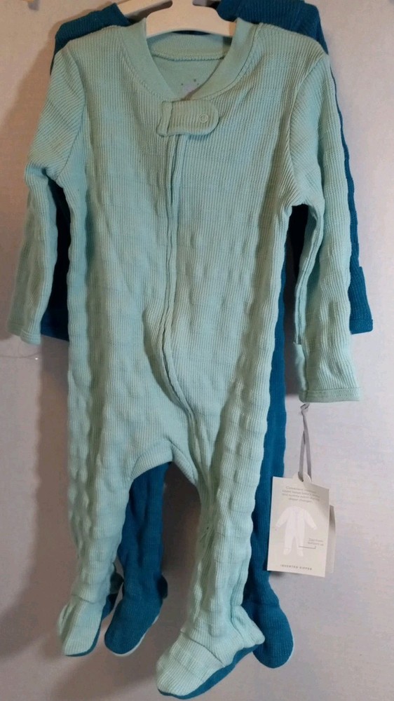 Cloud Island Infant Sleepers 3-6M Blue NWT Inverted Zipper
