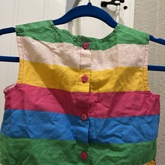 Tucker + Tate Striped Multicolor Sleeveless Peplum Top Toddler Girls Size 2T