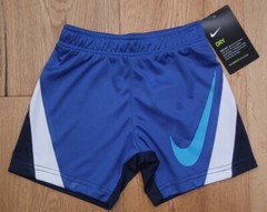 Nike Toddler Boy Basketball Shorts ~ Blue, White & Black ~ DRI-FIT ~ 2T